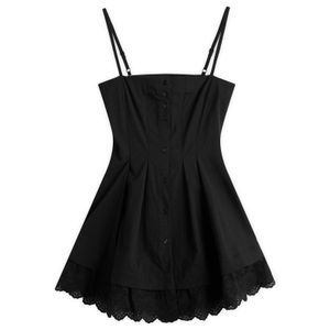 Peachy Den Black Renee Mini Dress