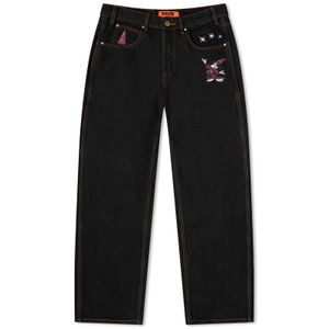 Butter Goods Black X Disney Fantasia Baggy Denim Jeans Washed for men