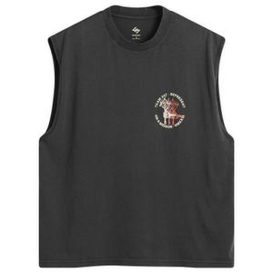 REPRESENT 247 Black Torch Crop Tank for men