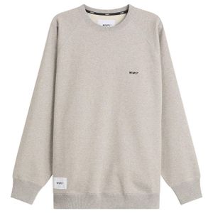 (w)taps Grey Sign Logo Sweatshirt for men