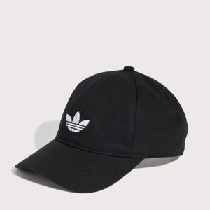 Adidas Originals Black Adicolour Classic Trefoil Baseball Cap for men