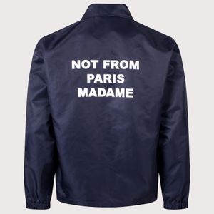 Drole de Monsieur Blue Slogan Jacket for men