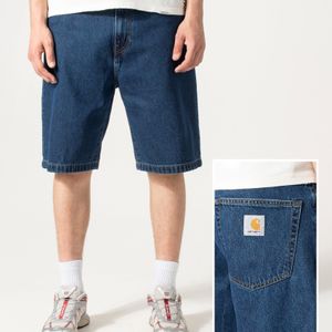 Carhartt Blue Loose Fit Landon Denim Shorts for men