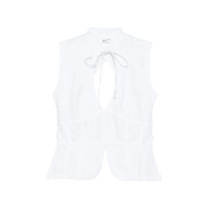 GIMAGUAS White Coco Tie-Front Top