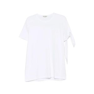 J.W. Anderson White Knotted-Sleeve T-Shirt for men