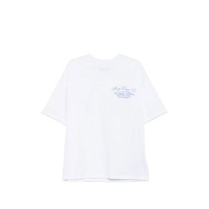 Amiri White Logo-Print Crew-Neck T-Shirt for men