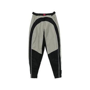 The Attico Grey Logo-Patch Trousers
