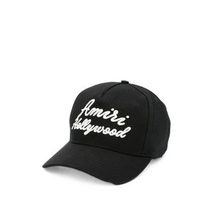 Amiri Black Logo-Embroidered Baseball Cap for men