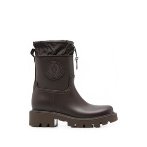 Moncler Brown Kickstream Drawstring-Fastening Rain Boots