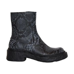 CAMPERLAB Black Vamonos Printed Python Boot for men