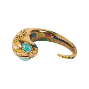 Etro Metallic Alien Bangle Bracelet