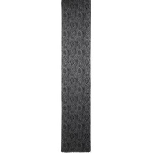 Etro White Wool And Cashmere Jacquard Scarf With Arnica Motif for men