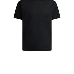 Etro Black Plain-Coloured Cotton And Modal T-Shirt for men