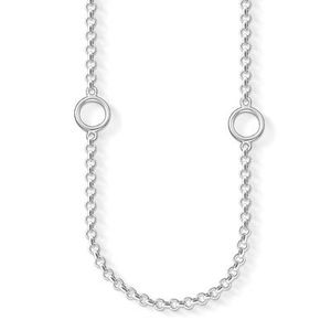 Thomas Sabo Metallic Charm Club Long Silver Necklace