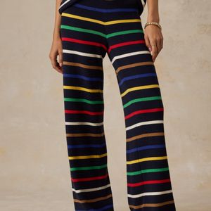 Faherty Brand Blue Cotton Cashmere Sweater Pants