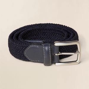 Faherty Brand Blue Stretch Woven Belt for men