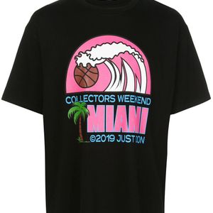 メンズ Just Don Miami プリント Tシャツ ブラック