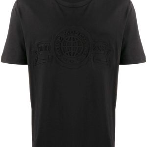 メンズ Love Moschino エンボスロゴ Tシャツ ブラック