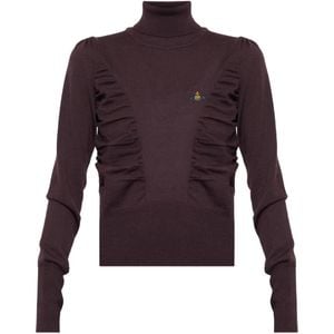 Vivienne Westwood Purple Pamela High-Neck Jumper