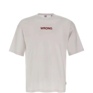 Aspesi White Crew-Neck Graphic T-Shirt for men
