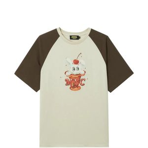 Mini Cream Natural Graphic-Print T-Shirt