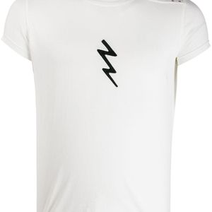 メンズ Rick Owens Thunderbolt Tシャツ ホワイト