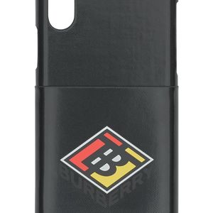 Burberry Iphone X/xs Hoesje Met Logo in het Zwart voor heren