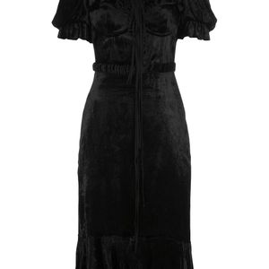 Brock Collection Pauletta ベルベット ドレス ブラック