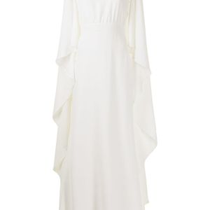 Carolina Herrera パッチディテール イブニングドレス ホワイト