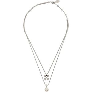 Off-White c/o Virgil Abloh Metallic Arrows-Pendant Faux-Pearl Necklace for men