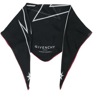 Givenchy プリント スカーフ ブラック
