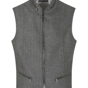 Giorgio Armani Grey Zip-Up Gilet for men