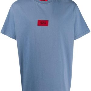 メンズ 424 ロゴ Tシャツ ブルー
