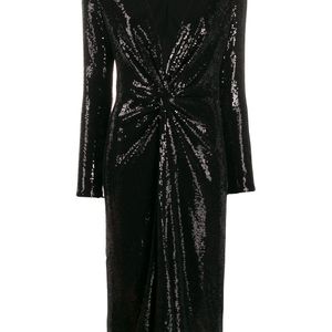 Ralph Lauren Collection スパンコール ミディドレス ブラック