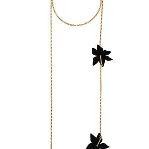 Marni Mettallic Halskette mit Blume