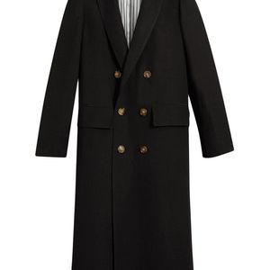 Burberry Linen Silk Tailored Coat in het Zwart