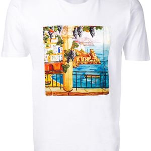 T-shirt à imprimé graphique Fefe pour homme en coloris Blanc