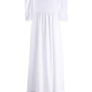 BATSHEVA Prairie パフスリーブ ドレス ホワイト