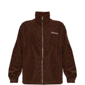 Versace Brown Veste Zippée À Imprimé Medusa