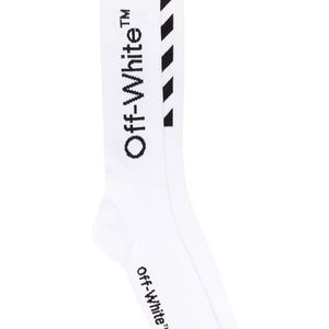 Off-White c/o Virgil Abloh Socken mit diagonalen Streifen in Weiß für Herren
