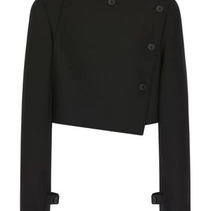 Courreges Black Askew Buttoned Jacket