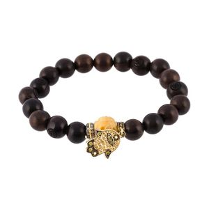 Loree Rodkin Bead Diamond Hamsa Bracelet in het Zwart