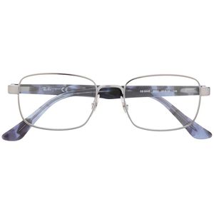 メンズ Ray-Ban スクエア眼鏡フレーム メタリック