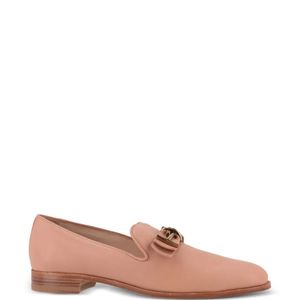 Tod's Pink T-Chain Bow-Detail Loafers
