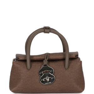 Zanellato Brown Baby Dotta Leather Shoulder Bag