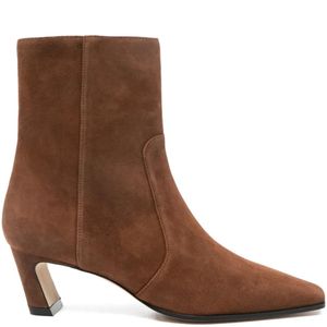 Stuart Weitzman Braun Stiefel Mit Eckiger Kappe 55Mm