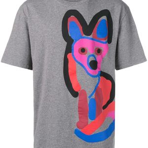 T-shirt à imprimé renard Acide Maison Kitsuné en coloris Gris