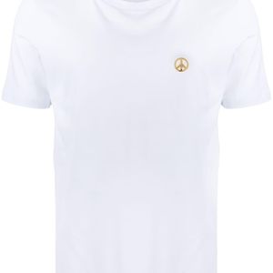 メンズ Love Moschino ロゴプレート Tシャツ ホワイト