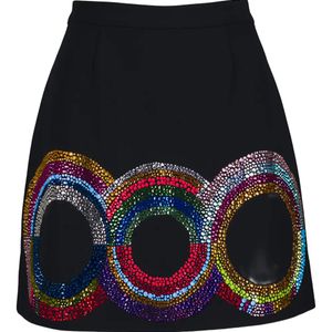 Libertine Black Embellished Mini Skirt