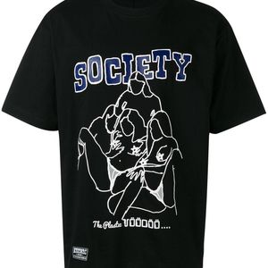 メンズ KTZ Society プリントtシャツ ブラック